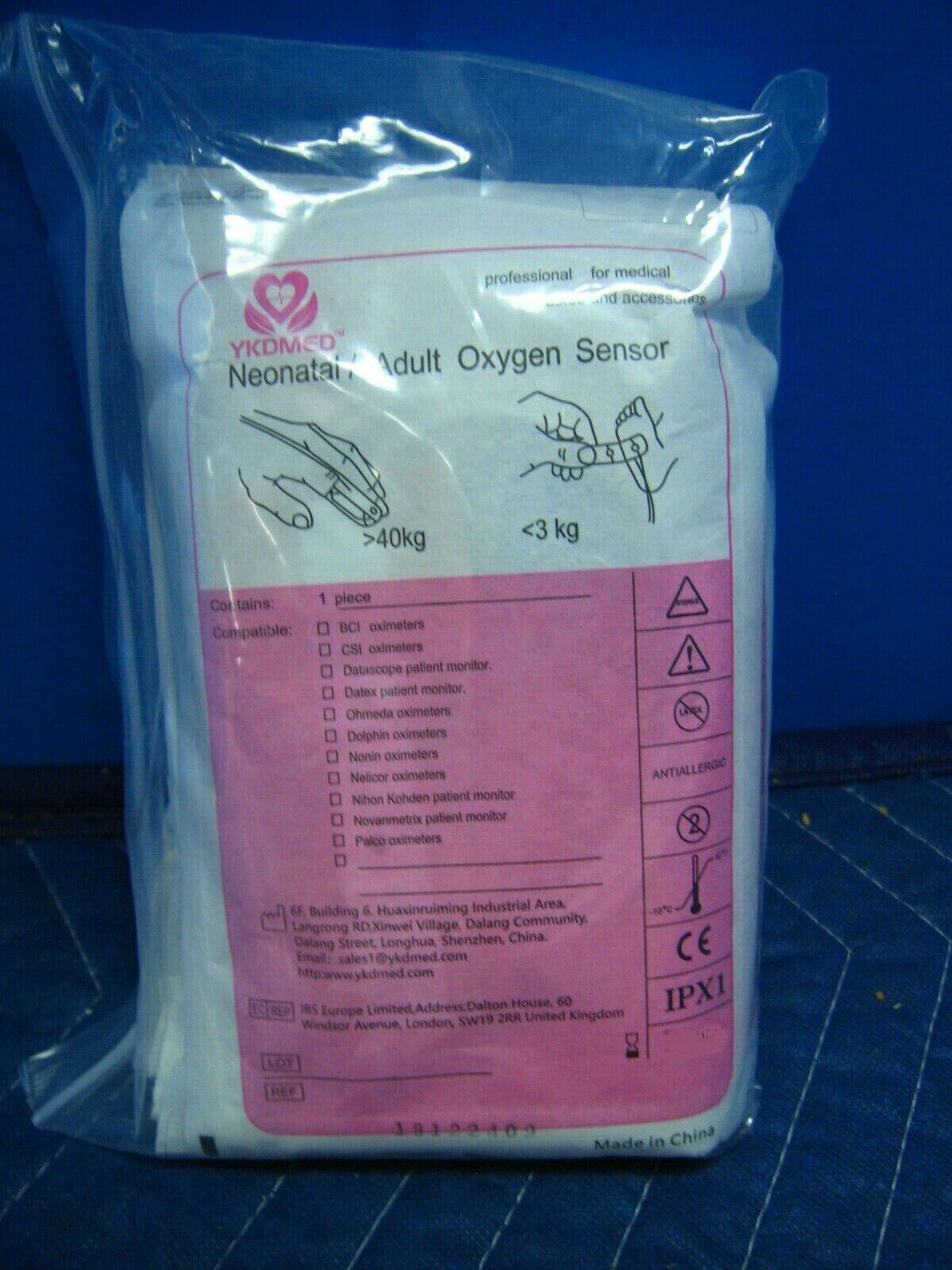 10x Pieces Neonatal Adult Disposable Spo2 Finger Sensor - Nellcor Covidien Oximax Compatible