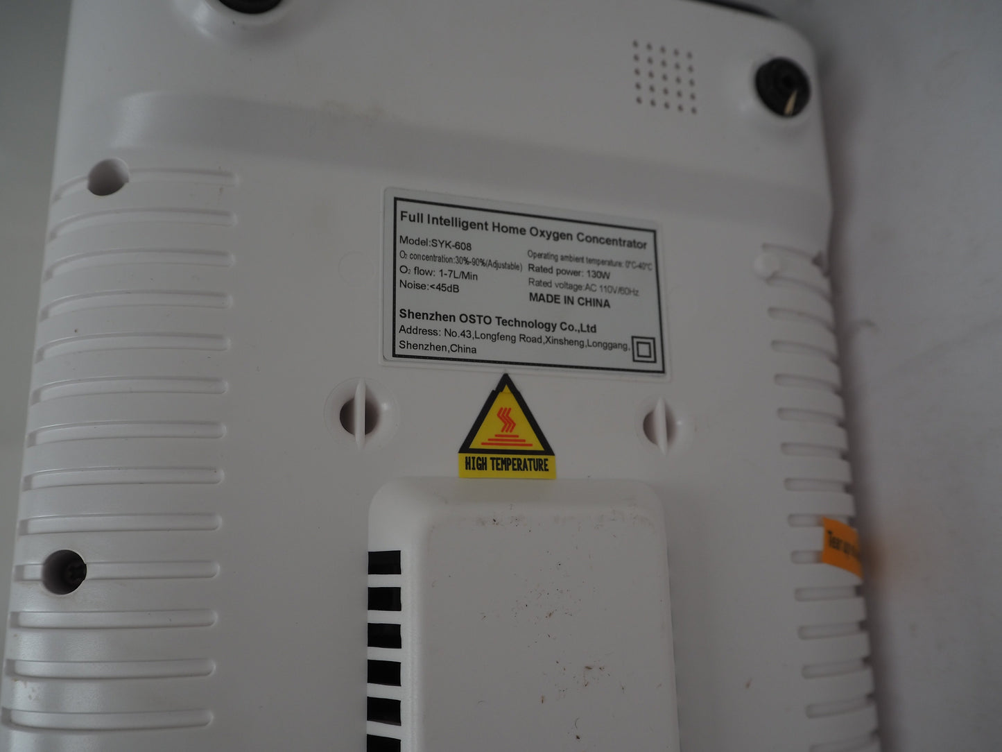 OSITO 1-5Lmin Oxygen Concentrator Ref. SYK-602