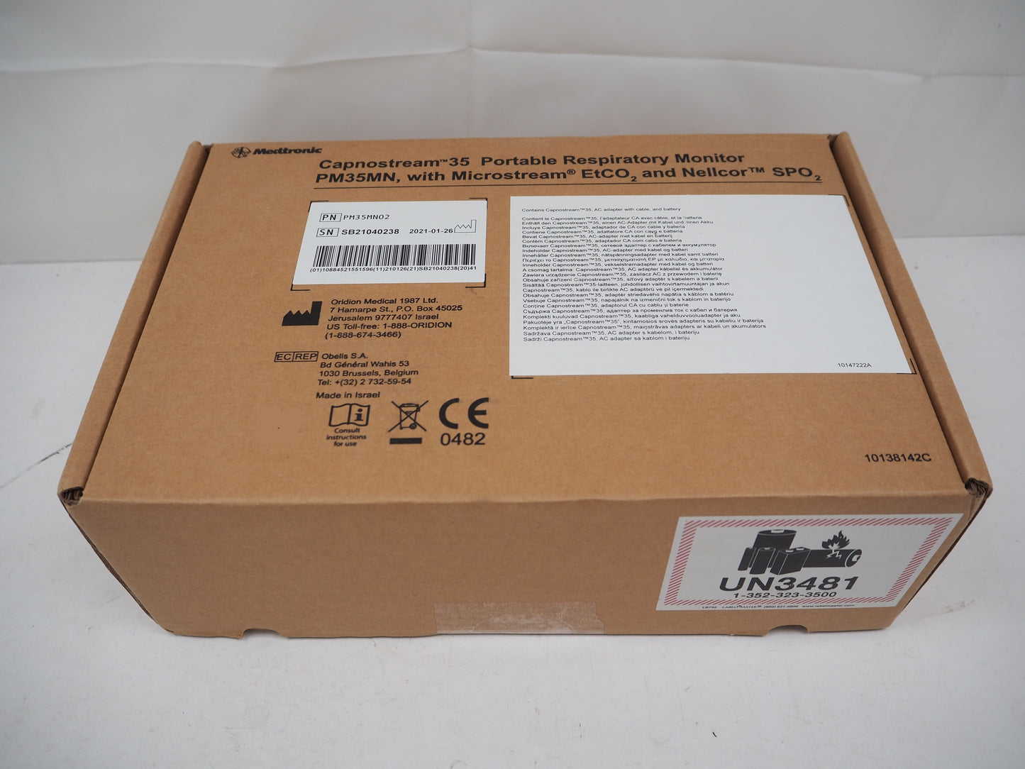 NEW Medtronic Capnostream 35 Portable Respiratory Monitor Etco2 - PM35MN