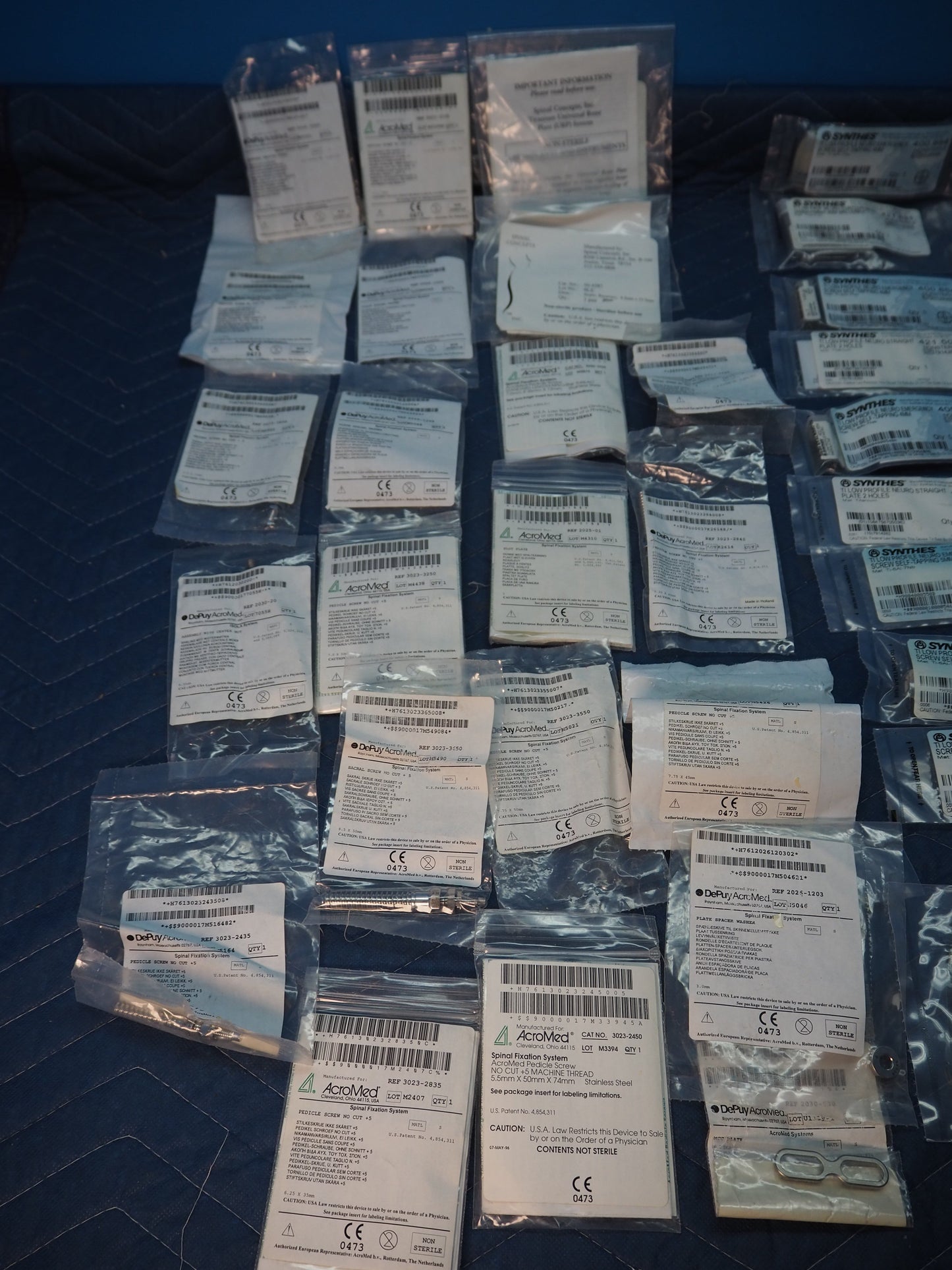 Lot of Misc. Surgical Screws, Drill Bits, Fixation, Zimmer DePuy AcroMed 2410-32 2410-29