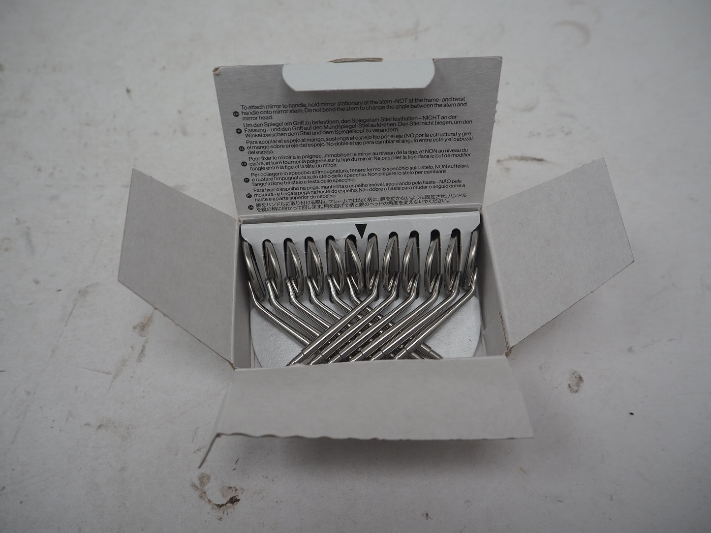 Lot of 12x Hu-Friedy MIR4/12 Front Surface Dental Mouth Mirrors #4 Cone Socket US Thread