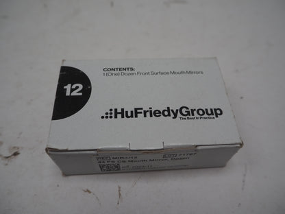 Lot of 12x Hu-Friedy MIR4/12 Front Surface Dental Mouth Mirrors #4 Cone Socket US Thread