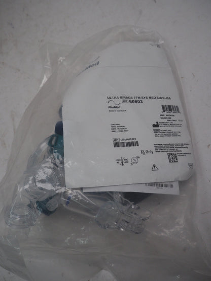 Resmed Mask Kit CPAP Mask Kit Ultra Mirage Full Face Style Medium-Shallow Cushion  - 60603 Adult