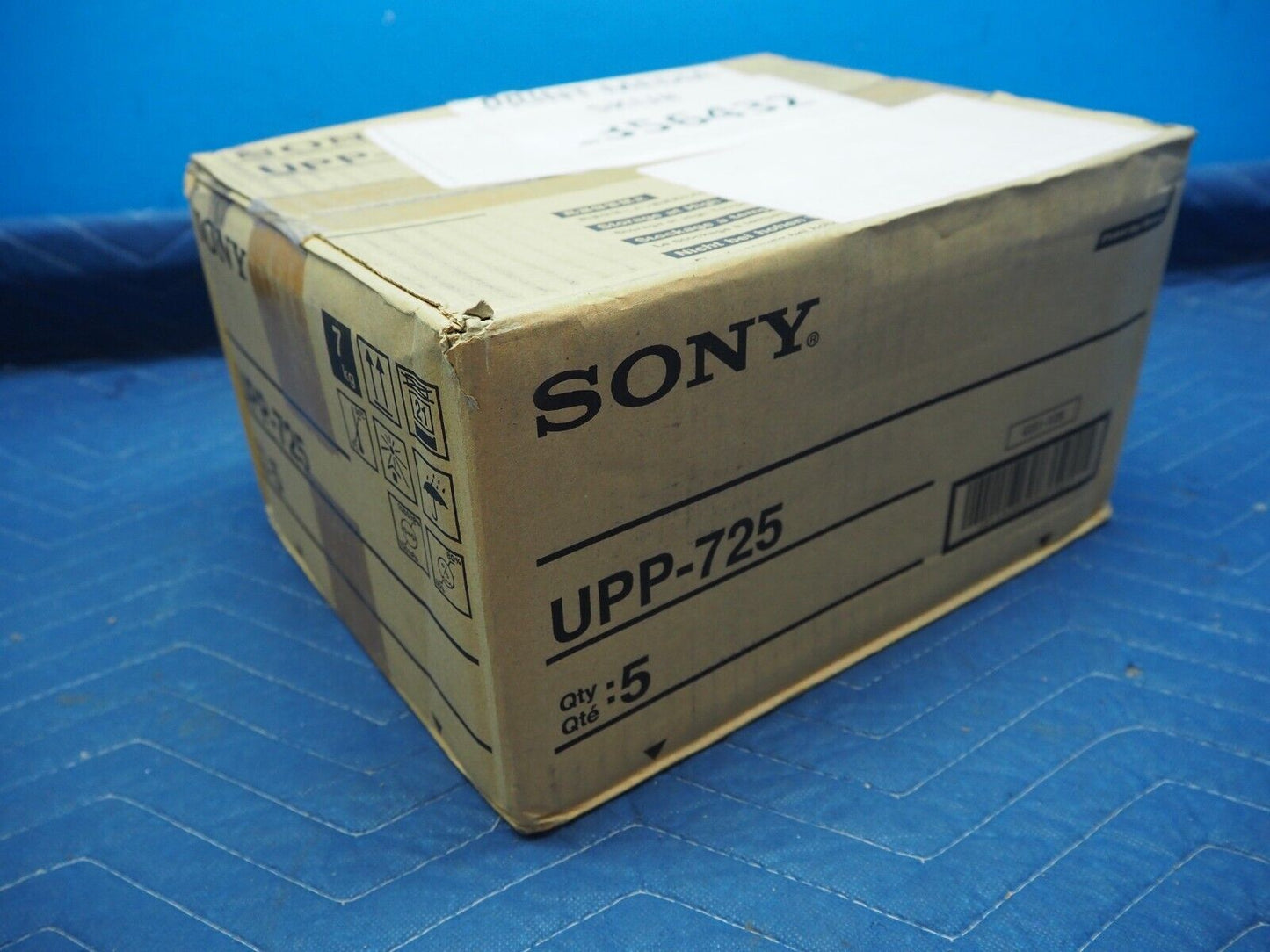 1x Case / 5x Boxes / 500 Sheets Sony UPP-725 Thermal Paper for UP-D74XRD UP-D72XR