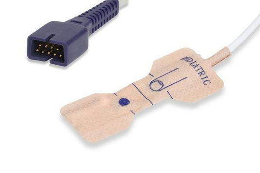10x Pieces Pediatric Disposable Spo2 Finger Sensor Compatible with  Nellcor Covidien Oximax