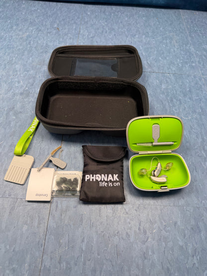 Pair of Phonak Hearing with Case and Extras