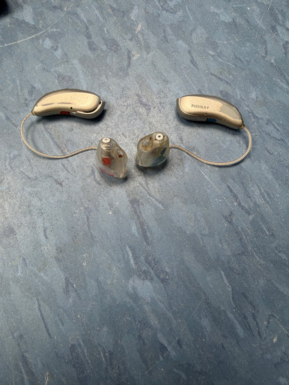 Pair of Phonak Hearing with Case and Extras