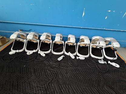 8x Stryker Flyte 0408-645-000 Surgical Helmets, Charger, 10 Batteries & 2x Headlights