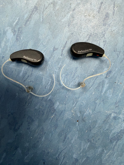 Pair of Resound GN Hearing Aids with Charging Case