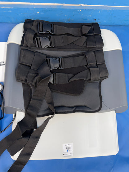 Saunders Lumbar Traction Spinal Decompression Device In Case with Hand Pump