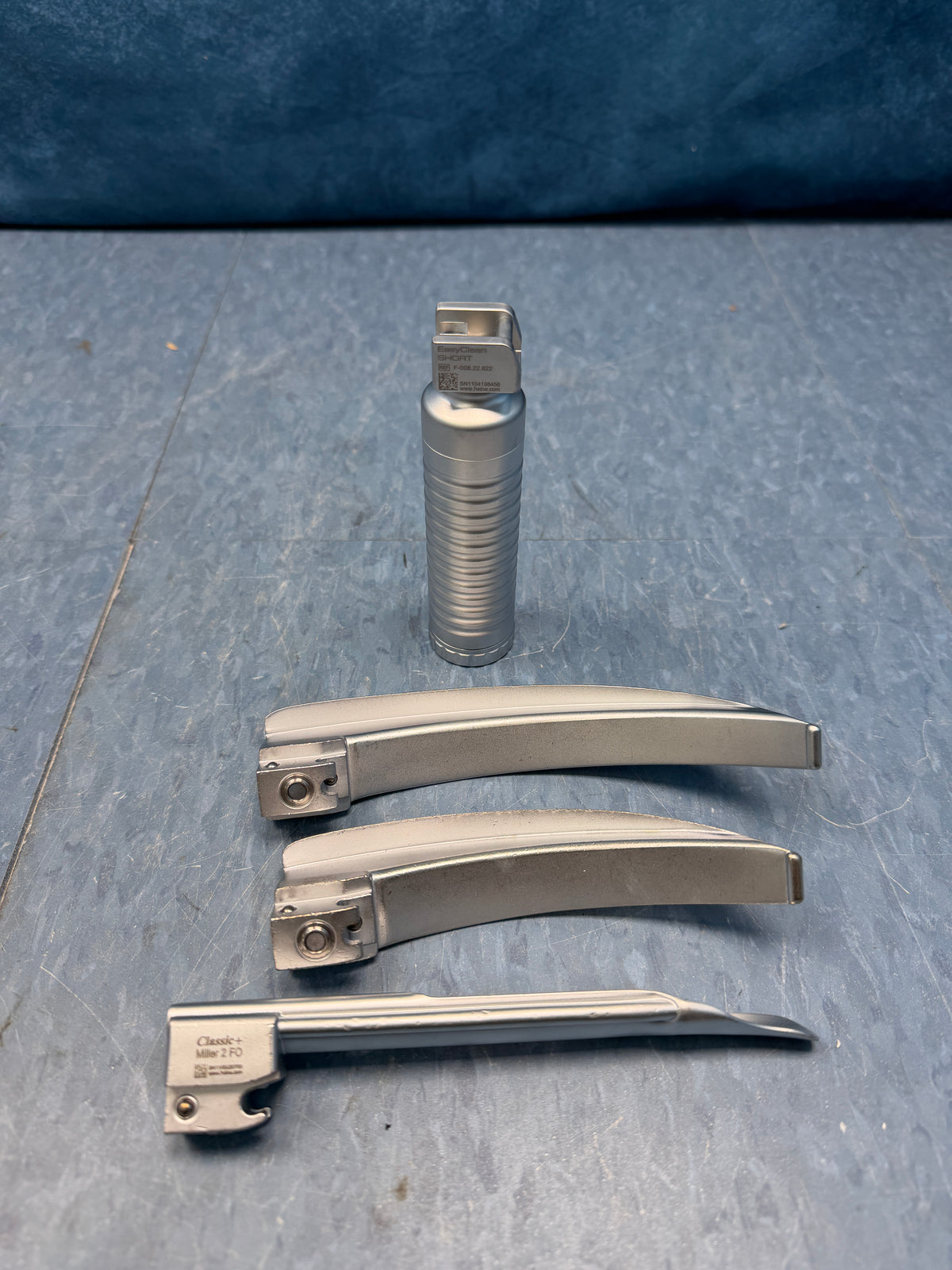 Heine EasyClean LED Laryngoscope with 3 Blades - Ref. F-008.22.822