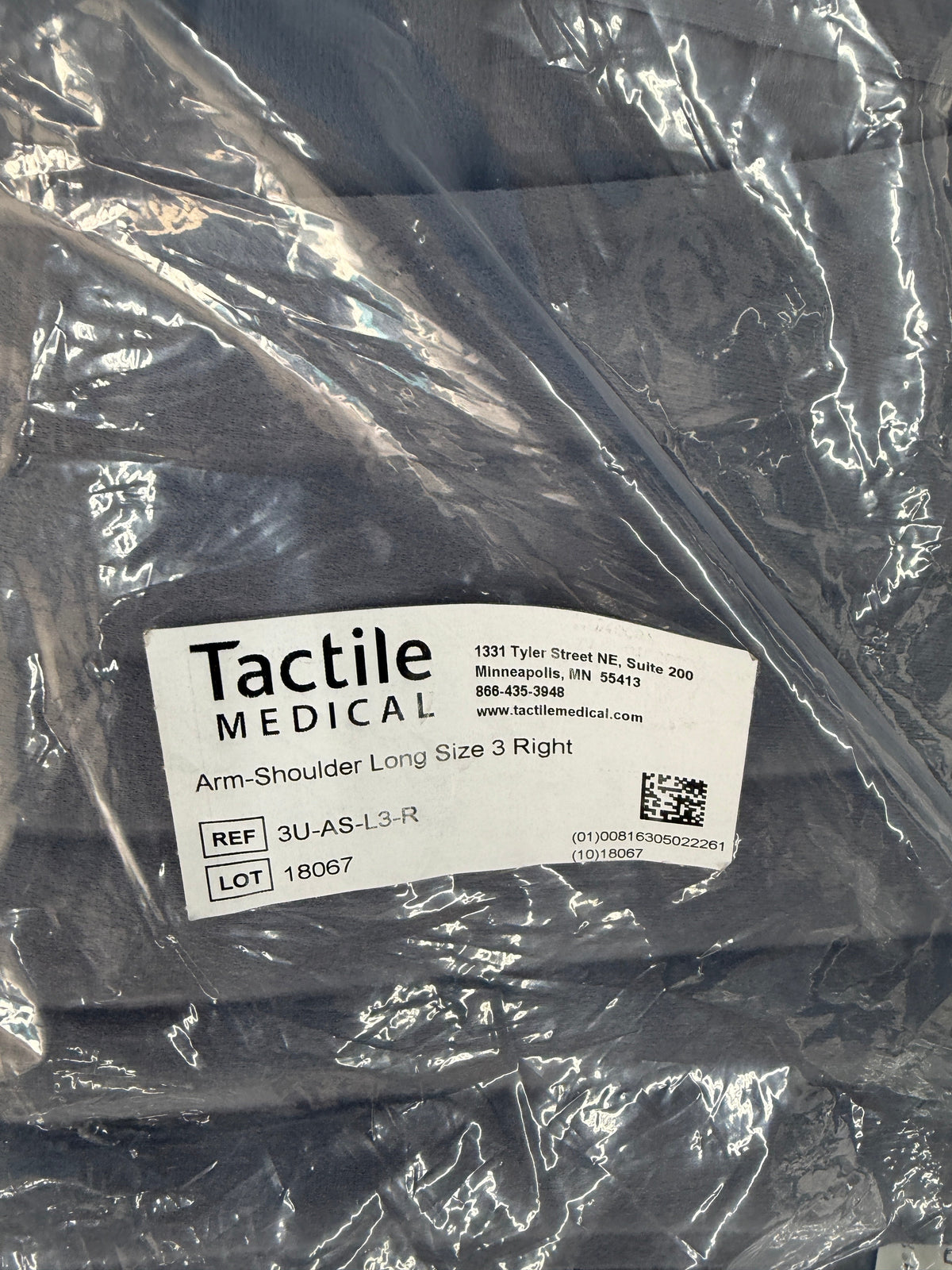 New Tactile Medical Flexitouch Plus Lymphedema Compression Garment  Arm-Shoulder Long Size 3 Right Item ID: 3U-AS-L3-R