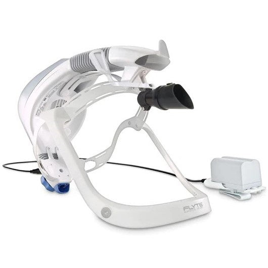 8x Stryker Flyte 0408-645-000 Surgical Helmets, Charger, 10 Batteries & 2x Headlights