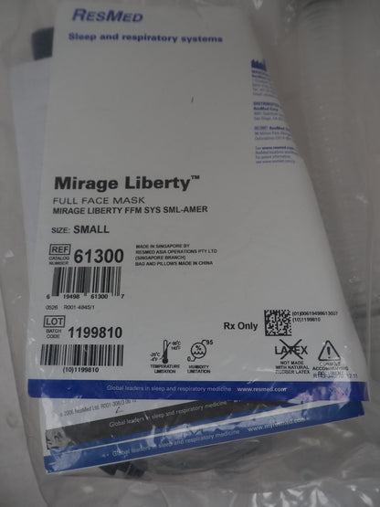 ResMed 60602 Ultra Liberty FFM SYS Small  SML-AMER CPAP Full Mask with Headgear - New