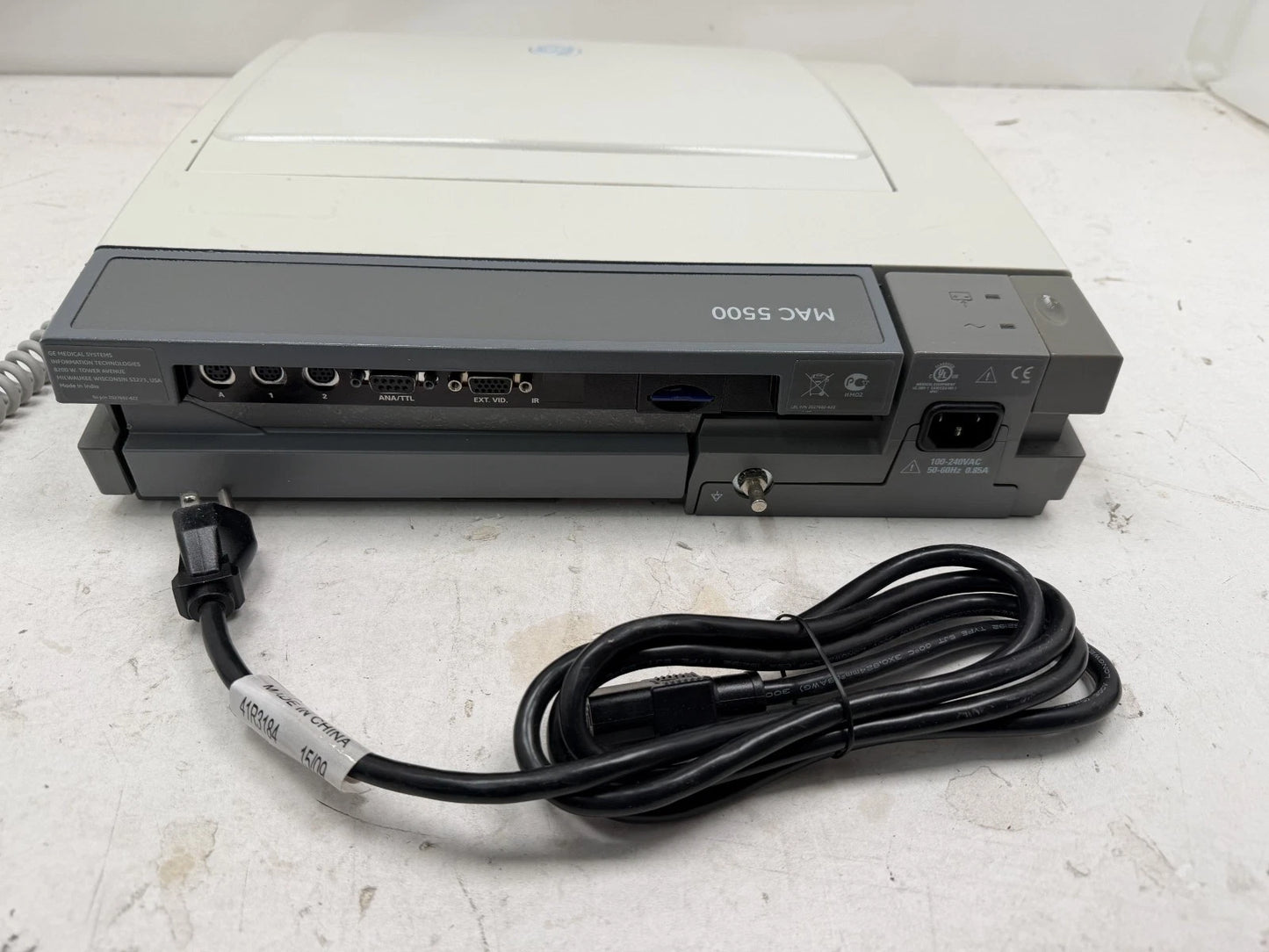 GE Marquette MAC 5000 EKG ECG With Cam-14 Acquisition Module
