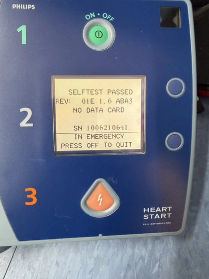 Philips Heart Start FR2+ M3860A Automated External Defibrillator AED with Case