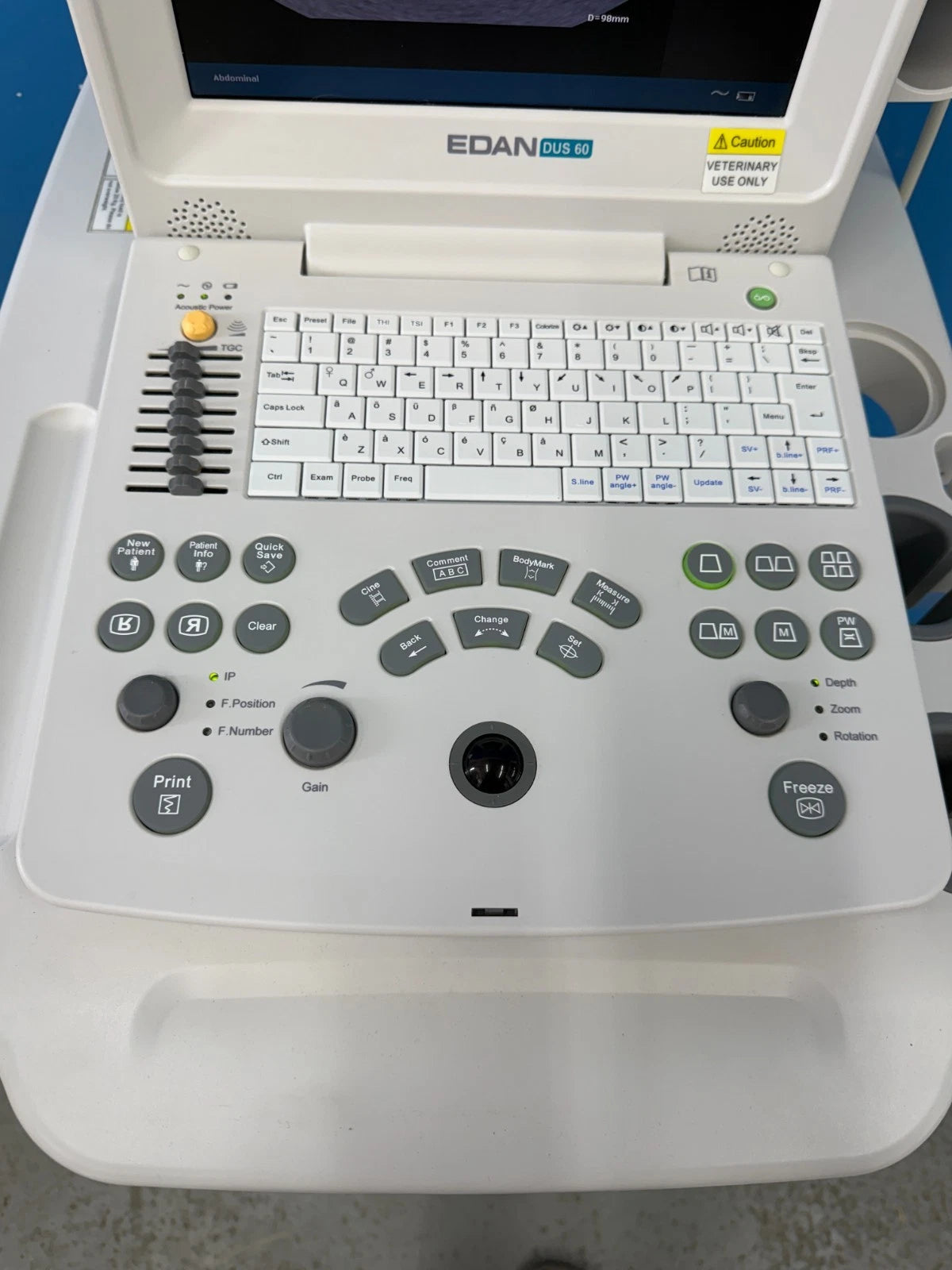 Edan DUS 60 Vet Veterinary Ultrasonic Diagnostic Ultrasound Imaging System
