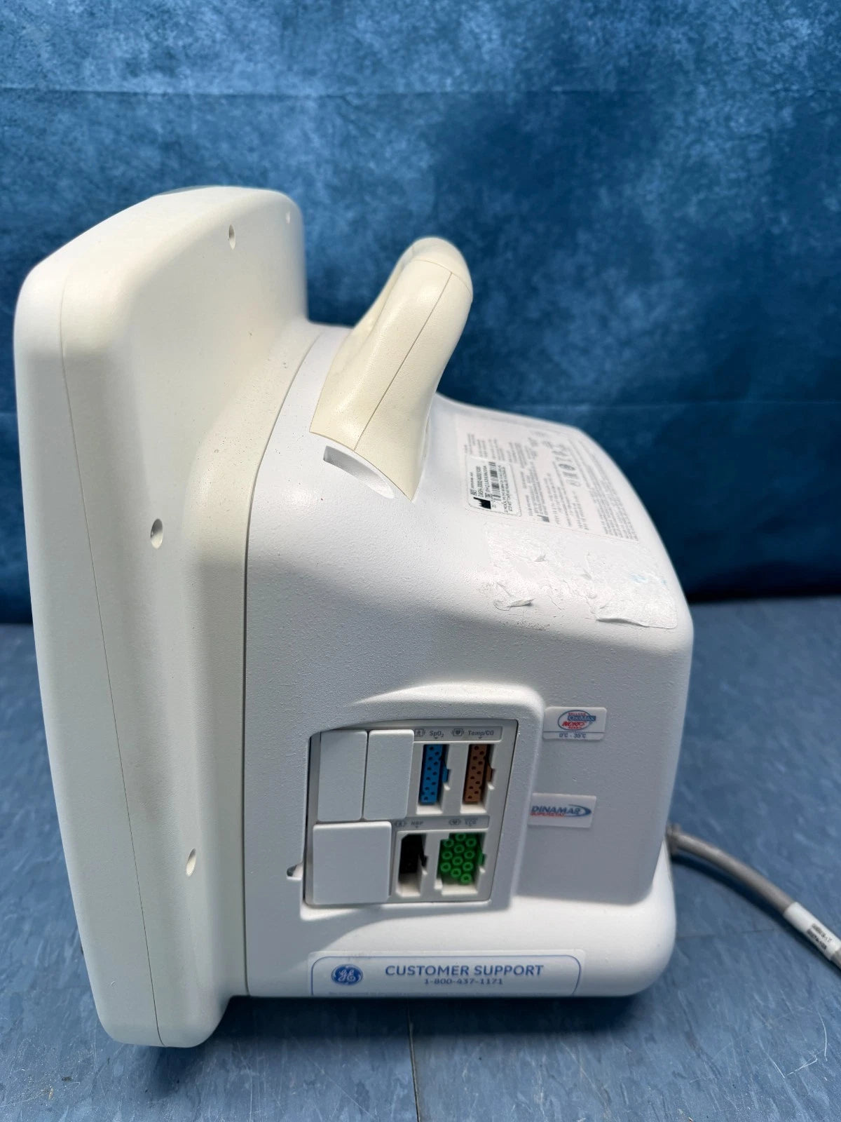 GE Dash 5000 Patient Monitor with Cables, SpO2 Sensor, Hose & Cuffs