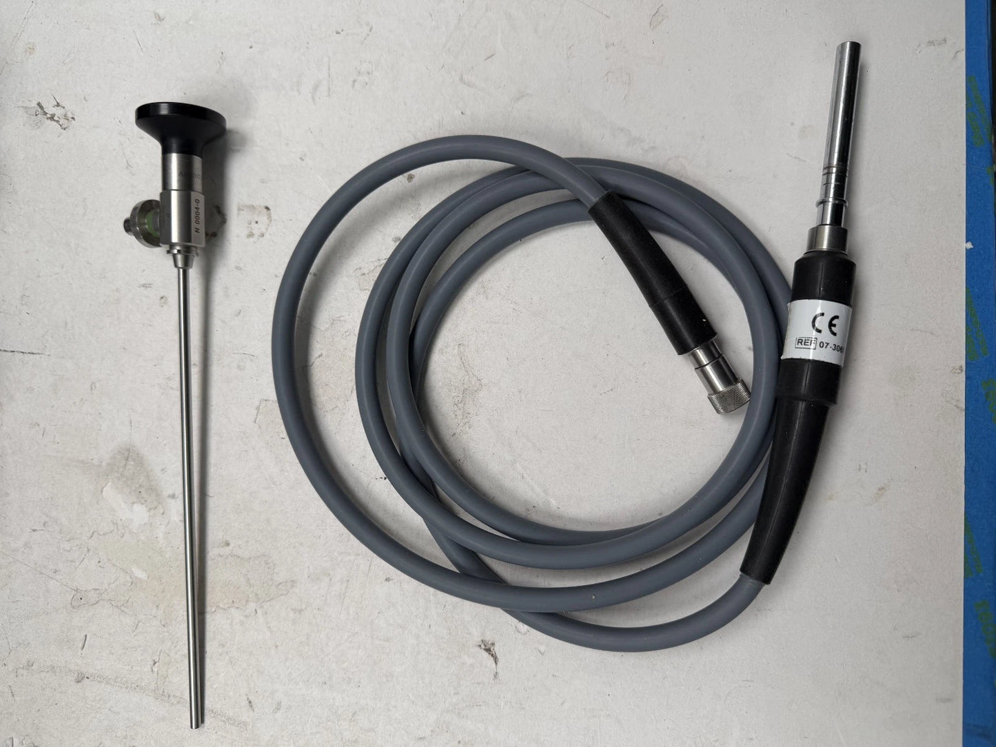 Vision Sciences ENT-4000 Laryngoscope with BLS-10000 0° Rigid Scope & Case 0 Broken Fibers