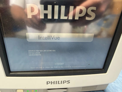 Philips MP5 IntelliVue Vital Signs Monitor with Oral Temp Probe, SpO2 Sensor, BP Hose and Cuffs - MP5SC
