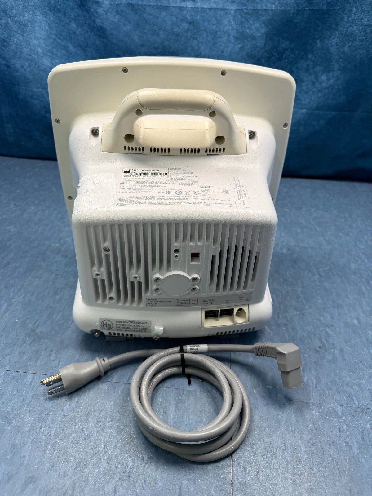 GE Dash 5000 Patient Monitor with Cables, SpO2 Sensor, Hose & Cuffs