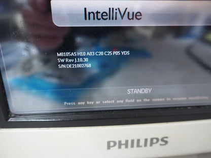 Philips MP5 IntelliVue Vital Signs Monitor with Oral Temp Probe, SpO2 Sensor, BP Hose and Cuffs - MP5SC
