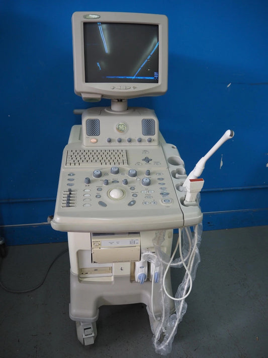 GE LOGIQ 3 Ultrasound System with 2 Transducers E8C and 10Lb