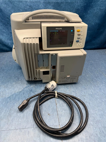 Philips IntelliVue MP50 with X2 Patient Monitor New Battery & New Cables