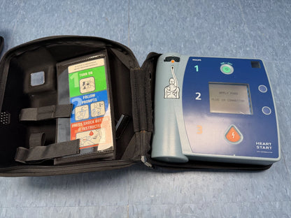 Philips Heart Start FR2+ M3860A Automated External Defibrillator AED with Case