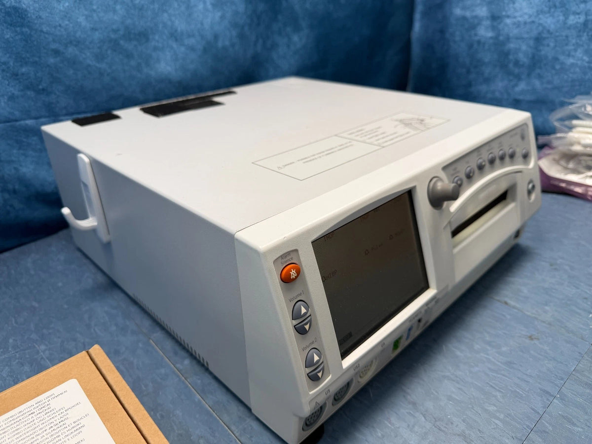 GE Corometrics 250CX Series Maternal Fetal Monitor with 3x New Transducers and Cables