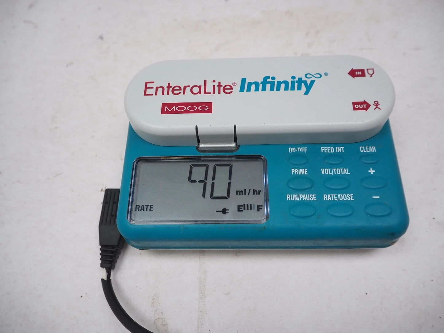 Zevex MOOG EnteraLite Infinity Feeding Pump with AC Charger