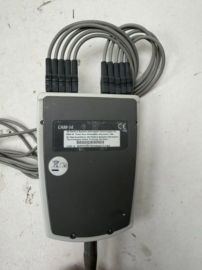 GE Marquette MAC 5000 EKG ECG With Cam-14 Acquisition Module