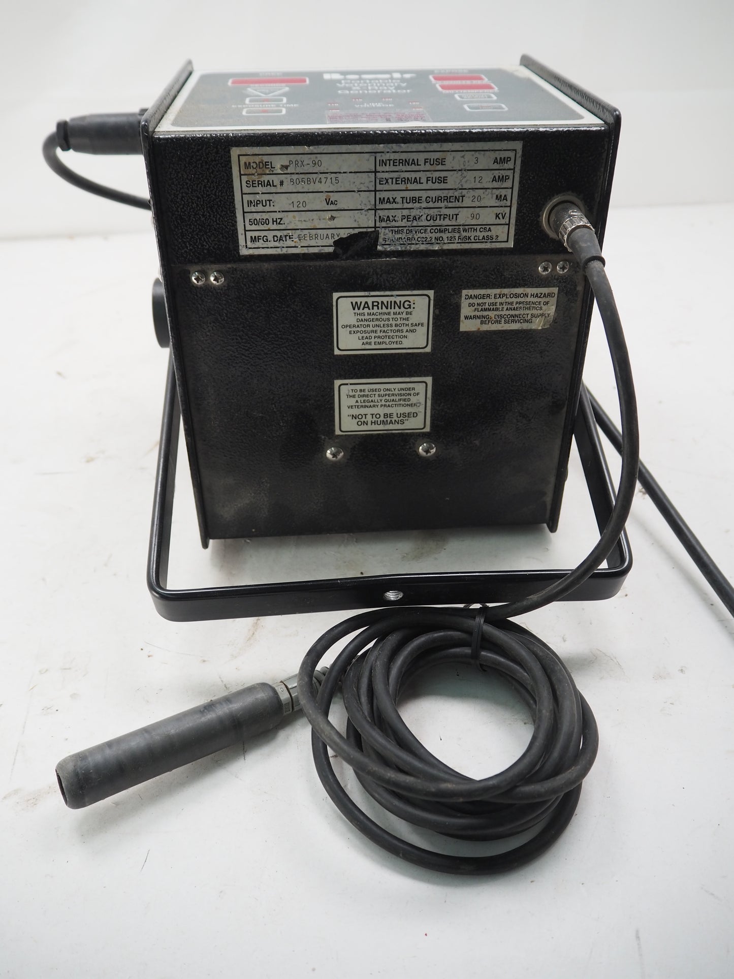Bowie Portable Veterinary X-Ray Generator PRX-90